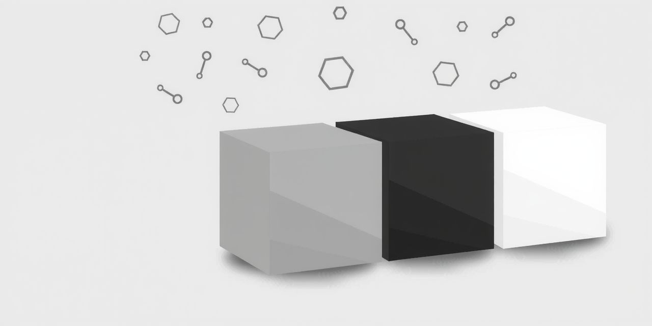 A black, gray, and white box