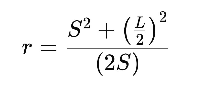 Sagitta - Solve for R