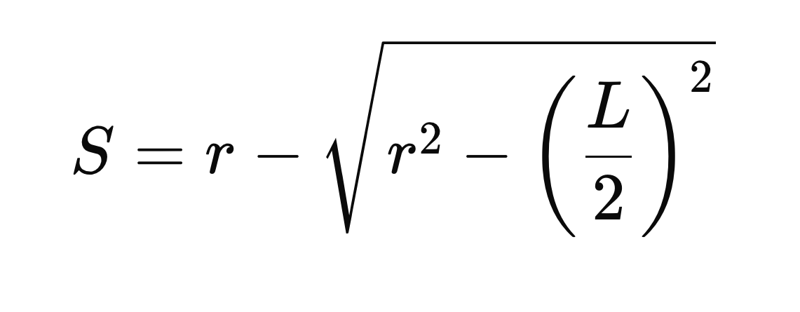 Sagitta - Solve for S